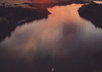 Jezioro Łękuk z Lotu Ptaka
